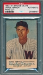 1953-54 Briggs Meats James Vernon PSA Authentic