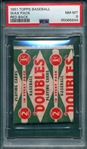 1951 Topps Red Back Unopened Wax Pack PSA 8 