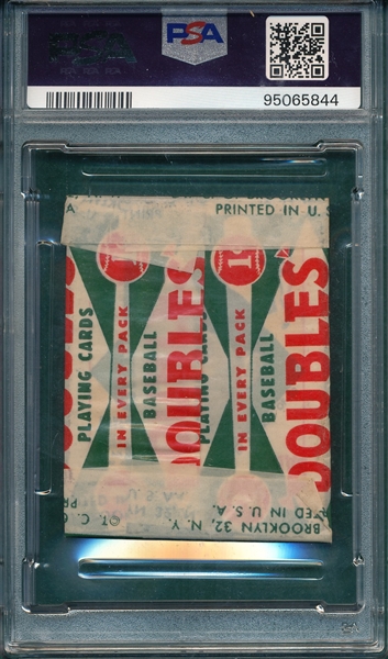 1951 Topps Red Back Unopened Wax Pack PSA 8 