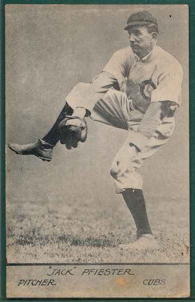 1908 Chicago Cubs PC Jake Pfeister