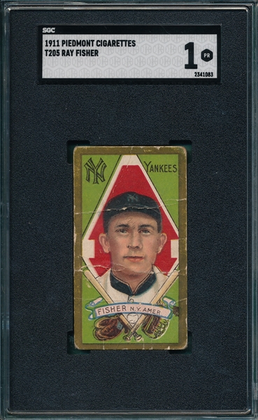 1911 T205 Fisher Piedmont Cigarettes SGC 1 *SP*