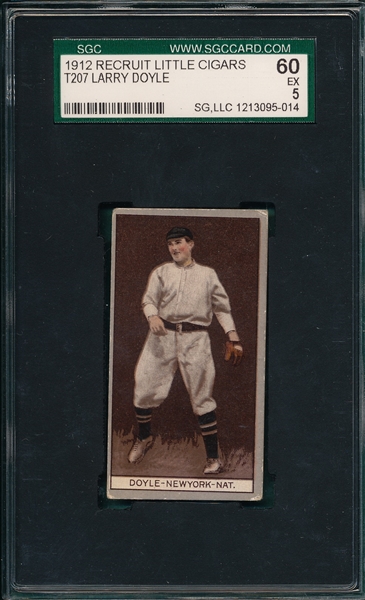 1912 T207 Doyle Recruit Little Cigar SGC 60