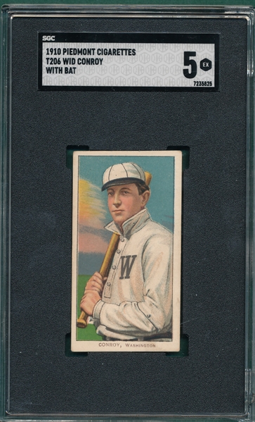 1909-1911 T206 Conroy, Bat, Piedmont Cigarettes, SGC 5