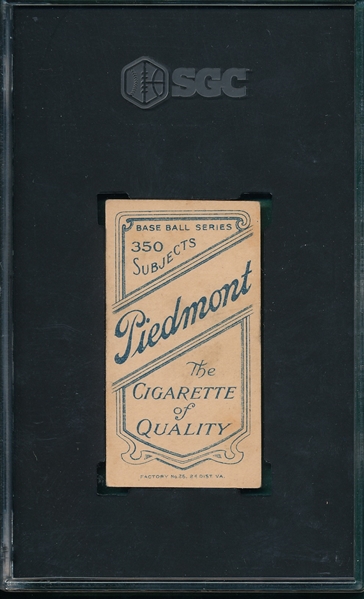 1909-1911 T206 Conroy, Bat, Piedmont Cigarettes, SGC 5