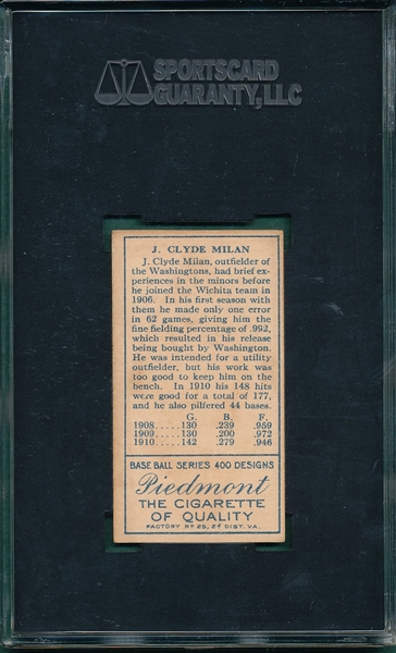 1911 T205 Milan Piedmont Cigarettes SGC 5
