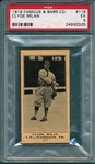 1916 M101-5 #118 Clyde Milan, Famous & Barr Co. PSA 5