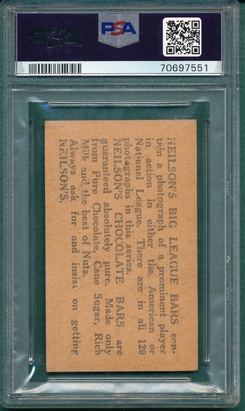 1922 Leon Goslin, Neilson's Chocolate PSA 2