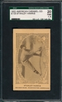1922 E120 Stanley Harris American Caramel Co. SGC 20 *Stamped Back*