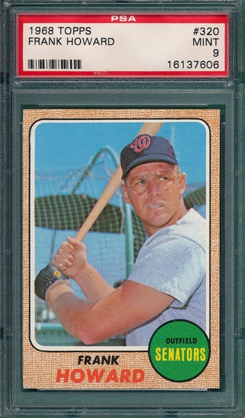 1968 Topps #320 Frank Howard PSA 9 *Mint*
