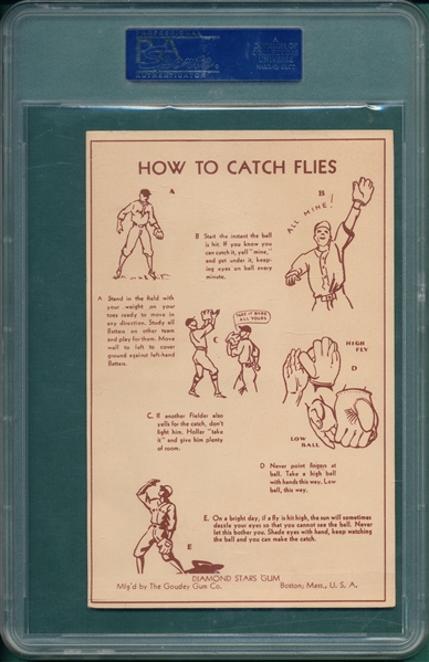 1939 R303-B Joe DiMaggio Goudey Premium PSA 2