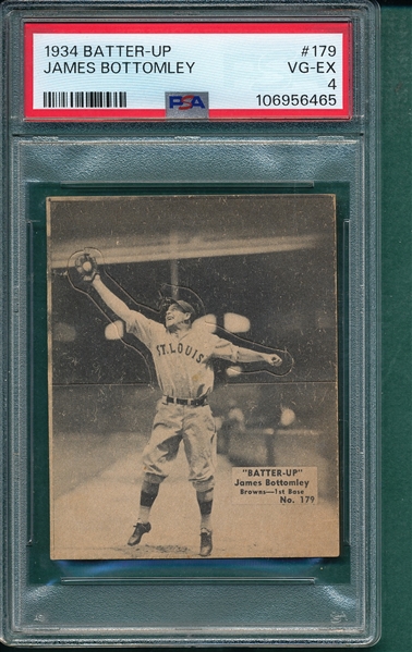 1934-36 Batter-Up #179 James Bottomley PSA 4