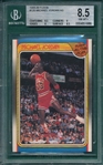 1988 Fleer Basketball #120 Michael Jordan, AS, BVG 8.5