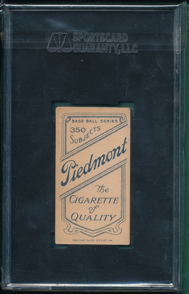 1909-1911 T206 Egan Piedmont Cigarettes SGC 55