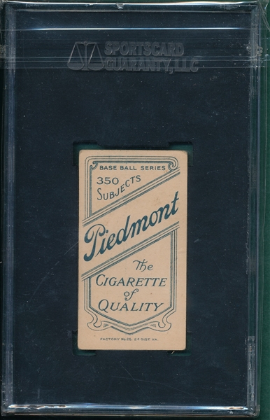 1909-1911 T206 LaPorte Piedmont Cigarettes SGC 55