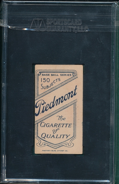 1909-1911 T206 Devlin Piedmont Cigarettes SGC 60