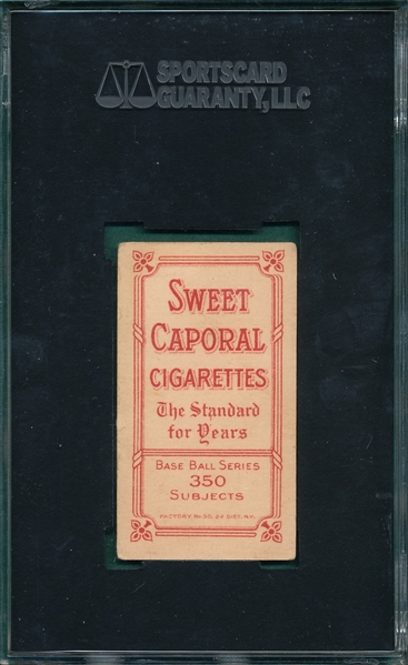 1909-1911 T206 McAleese Sweet Caporal Cigarettes SGC 45