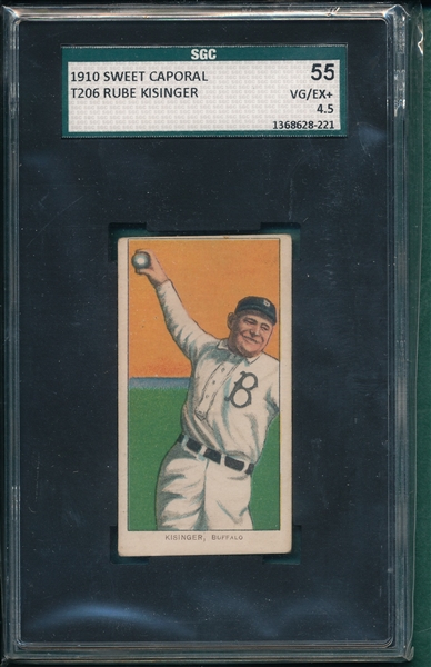 1909-1911 T206 Kissinger Sweet Caporal Cigarettes SGC 55