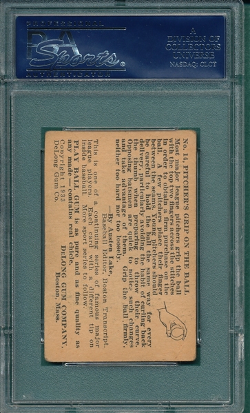 1933 DeLong #14 Left Gomez PSA 3
