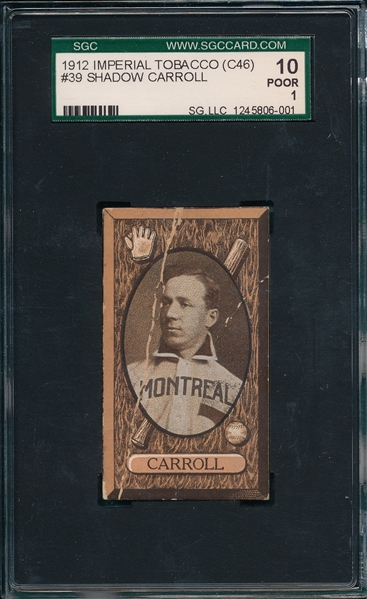 1912 C46 #39 Shadow Carroll Imperial Tobacco SGC 10