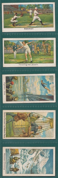 1925 Turf Cigarettes Sports Records Complete Set (25) W/ Sisler