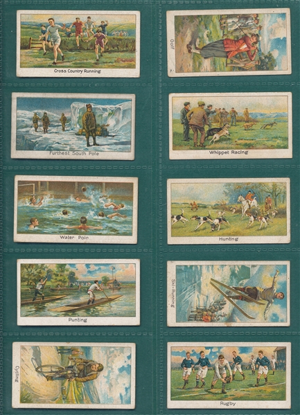 1925 Turf Cigarettes Sports Records Complete Set (25) W/ Sisler
