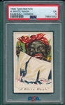1900 T203 A White Wash, Baseball Comics, Winner Cut Plug, PSA 5