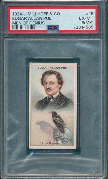 1924 #19 Edgar Allen Poe J. Millhoff & Co. PSA 6 (MK)