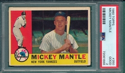 1960 Topps #350 Mickey Mantle PSA 2