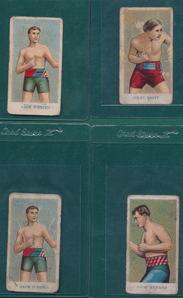 1909 E75 Boxers Lot of (9) American Caramel Co. W/ Jim Jefferies