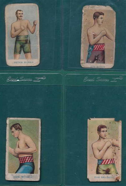 1909 E75 Boxers Lot of (9) American Caramel Co. W/ Jim Jefferies