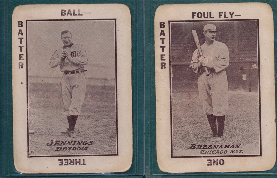 1913 National Game, Bresnahan & Jennings, Lot of (2)
