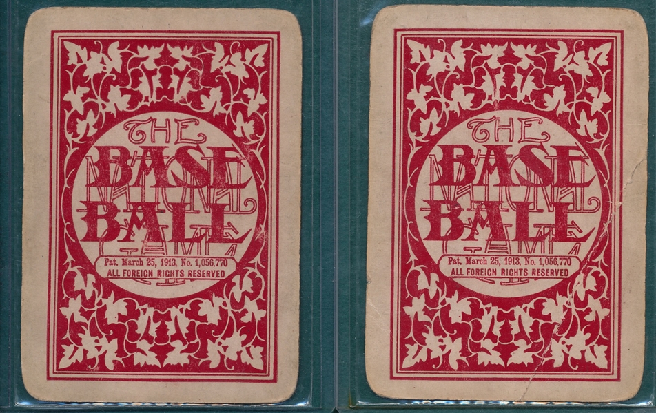 1913 National Game, Bresnahan & Jennings, Lot of (2)
