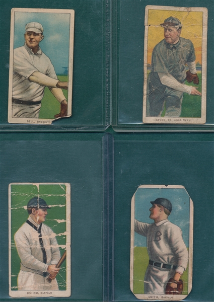 1909-1911 T206 Lot of (4) W/ Bell