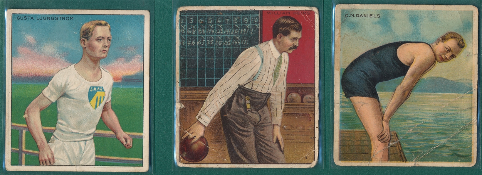 1910 T218 Champion Athletes Lot of (9)