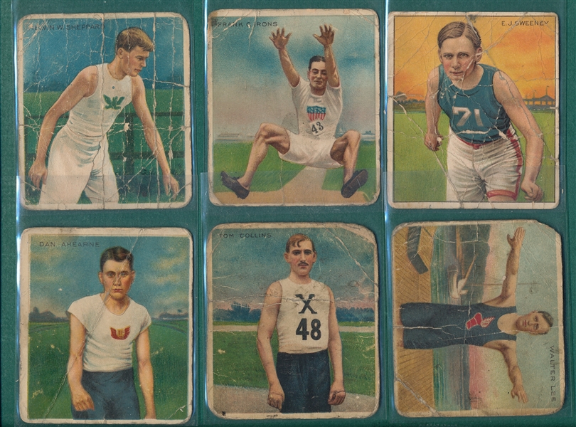 1910 T218 Champion Athletes Lot of (9)