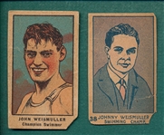 1920s W Card Athletes & Charlie Chaplin, Lot of (14) W/ Weissmuller