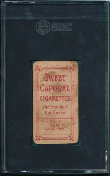 1909-1911 T206 Ty Cobb, Green Portrait, Sweet Caporal Cigarettes SGC 1