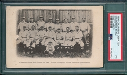 1906 Columbus Baseball Team, PC, PSA 1