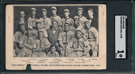 1906 Tecumseh Baseball Team, PC, SGC 1