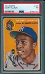 1954 Topps #128 Henry Aaron PSA 1 *Rookie*