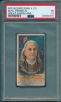 1888 N76 Ben Franklin W. Duke Sons & Co. PSA 1.5