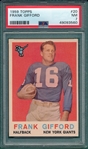 1958 Topps FB #20 Frank Gifford PSA 7