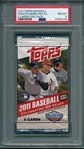 2011 Topps Baseball Update Series-Retail, 5 Pack Foil Pack, PSA 8 *Trout Rookie?*
