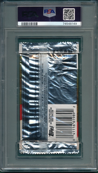 2011 Topps Baseball Update Series-Retail, 5 Pack Foil Pack, PSA 8 *Trout Rookie?*