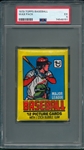 1979 Topps Baseball Wax Pack PSA 5