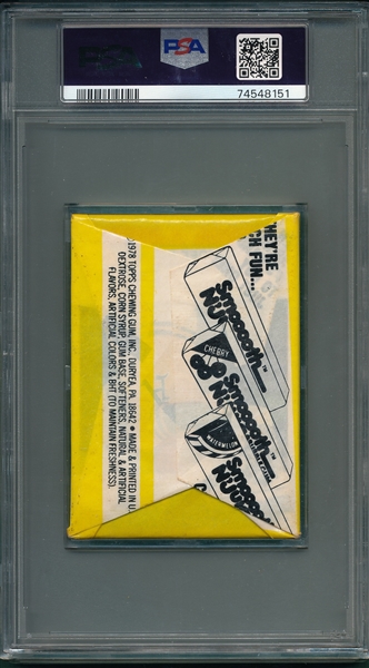 1979 Topps Baseball Wax Pack PSA 5