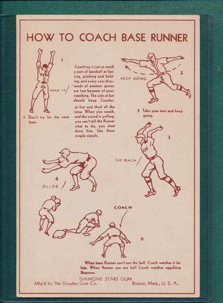 1939 R303-A Goudey Premium Joe Cronin