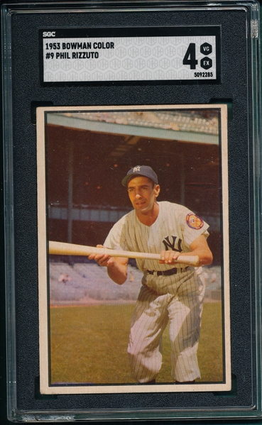 1953 Bowman Color #9 Phil Rizzuto SGC 4