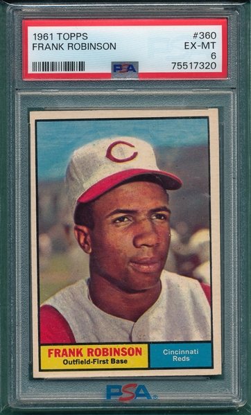1961 Topps #360 Frank Robinson PSA 6