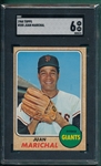 1968 Topps #205 Juan Marichal SGC 6